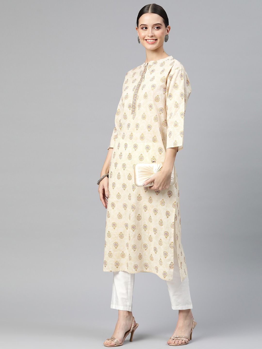 Buy Yellow Kurta Suit Sets for Women by RANGEELO RAJASTHAN Online | Ajio.com